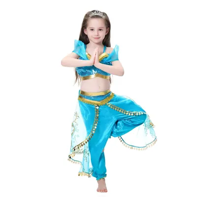 Filles Jasmin Robe Enfants Paillettes Fleur Imprimé Princesse Arabe Costume  Enfants Halloween Cosplay Robe Pour Les Filles - Buy Robe De Jasmin De  Filles Product on Alibaba.com картинки