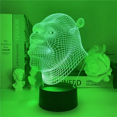 Figurines - Shrek 2 Movie Action Figure - 3D Illusion LED Shrek Forever  After Night Light 7 Color Change Srmart Touch Control Lighting Toys Boys -  Walmart.com картинки