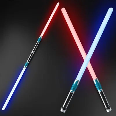 Amazon.com: Sugoiti Lightsabers 7 Colors 30.7\" Light Sabers 2-in-1 LED Dual  Swords Toy with FX Sound Motion Sensitive for Kids Movie Fans Cosplay  Christmas Party Birthday Gift Blue \u0026 Silver : Toys картинки