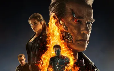 782731 Terminator Genisys, Арнольд Шварценеггер, Эмилия Кларк - редкая галерея HD обои картинки