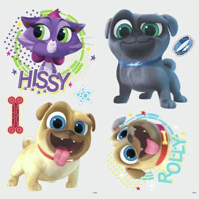 НАКЛЕЙКИ НА СТЕНЫ PUPPY DOG PALS PEEL AND STICK | Наклейки Peel And Stick | The Mural Store картинки