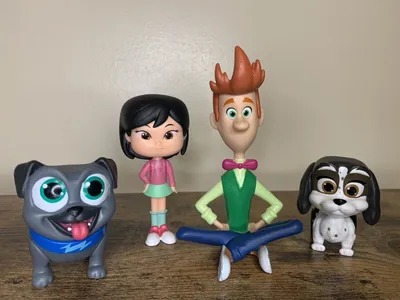 Персонажи Disney Jr. Puppy Dog Pals Лот из 4 фигурок | eBay картинки