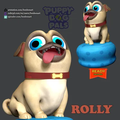 Rolly - Puppy Dog Pals - Готовая к печати 3D-модель от Bon Bon Art картинки