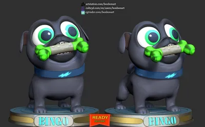 Bingo - Puppy Dog Pals - Готовая к печати 3D-модель от Bon Bon Art картинки