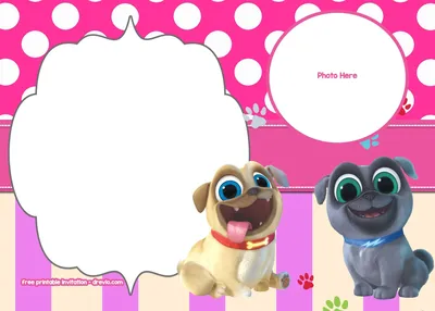 БЕСПЛАТНЫЕ шаблоны приглашений Disney Puppy Dog Pals | Приглашения для монстров, Приглашения для щенков, Приглашения для щенячьих патрулей картинки