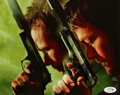 Норман Ридус подписал фото 8x10 The Boondock Saints с автографом ACOA 5 – Zobie Productions картинки