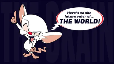 Скачать обои Pinky And The Brain Funny Art картинки