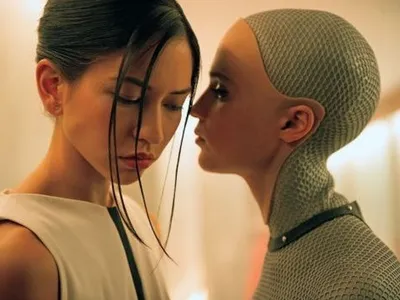 иллюстрация киборга, фильмы, Ex Machina, Gynoid HD обои | Обои Блики картинки