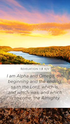 Revelation 1:8 KJV Mobile Phone Wallpaper - Я Альфа и Омега картинки