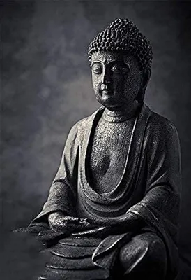 Купить 3D-обои Kayra Decor PVC Lord Buddha Black Настенная роспись для помещений (96 "X 120") - (ABUDDHA07-5) онлайн по низким ценам в Индии - Amazon.in картинки