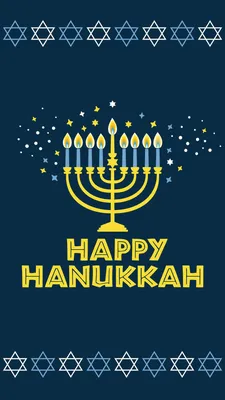 Скачать обои Happy Hanukkah Menorah картинки