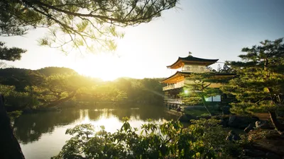 Kinkakuji Temple Wallpaper 4K, Rokuon-ji, Nature, #4319 картинки