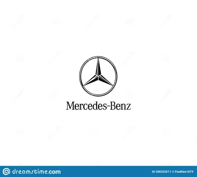 Редакционная иллюстрация логотипа Mercedes Benz на белом фоне Редакционная фотография - Иллюстрация белого цвета, эмблема: 208332611 картинки