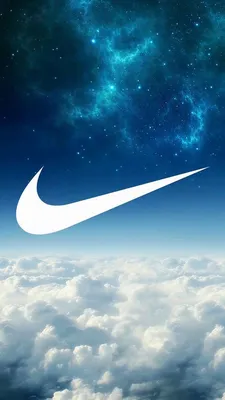 Черные обои Nike с логотипом пламени - iPhone Nike Wallpapers HD картинки