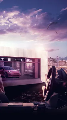 Логотип Tesla, цифровой, HD обои для телефона картинки