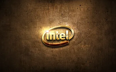 Скачать обои Intel gold logo, artwork, brown metal background, creative, Intel logo, brands, Intel для монитора с разрешением 2560x1600. Высококачественные обои HD картинки картинки