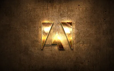 Скачать обои Adobe gold logo, artwork, brown metal background, creative, Adobe logo, brands, Adobe для монитора с разрешением 2560x1600. Высококачественные обои HD картинки картинки