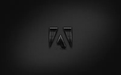 Скачать обои Adobe black logo, creative, metal grid background, Adobe logo, brands, Adobe для монитора с разрешением 2880x1800. Высококачественные обои HD картинки картинки