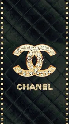 Скачать черно-золотые обои с логотипом Chanel картинки