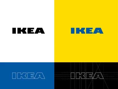 Скачать обои Логотип Ikea с лозунгами бренда картинки