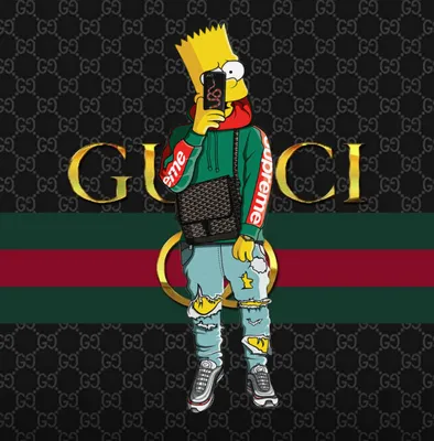 Черный фон с компьютерным принтом Gucci — Backdrop City картинки