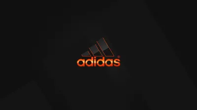 21+] Логотип Adidas 3D Обои картинки