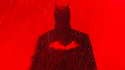 Скачать обои Batman 2022 Raining Art картинки