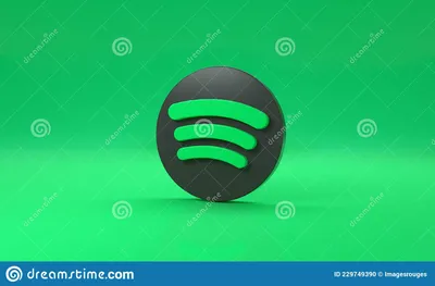 Минималистичный дизайн логотипа Spotify. копировать космос 3d | Премиум-Фото картинки