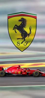 Обои с логотипом Ferrari F1 картинки