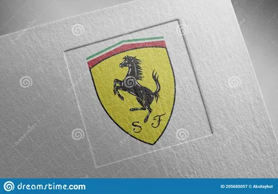 Логотип Ferrari белый, HD обои для телефона картинки