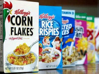 Kellogg разделяется на 3 компании, специализирующиеся на закусках, зерновых и растительных продуктах. картинки