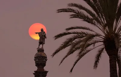 Wallpaper Spain, Barcelona, Columbus monument, Las Ramblas images for  desktop, section город - download картинки