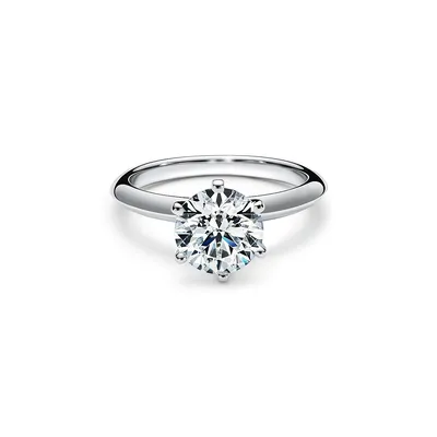 Помолвочное кольцо Tiffany® Setting из платины картинки