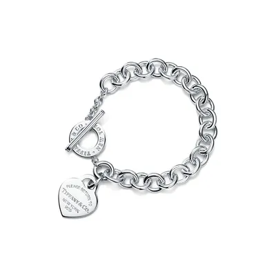 Return to Tiffany™ Браслет-подвеска Toggle Heart в цвете Серебро | Тиффани и Ко. картинки