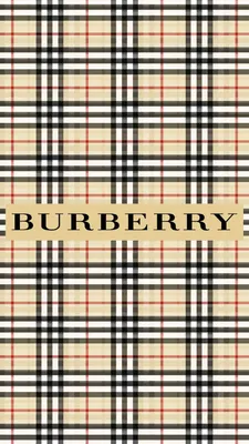 Скачать классические обои с логотипом в клетку Burberry картинки