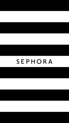 Скачать обои с логотипом Sephora в черном картинки