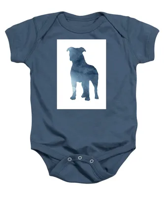 Pitbull Picture Staffordshire Bull Terrier Paintings Dog Poster Onesie by Joanna Szmerdt - Пиксели картинки