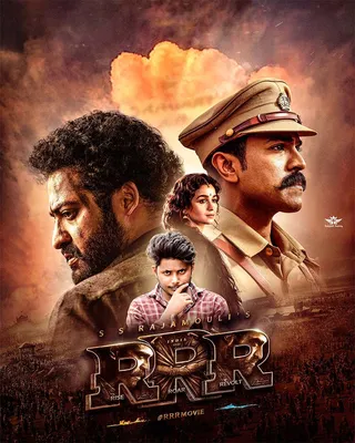 RRR New Movie Poster Editing HD Background Download картинки