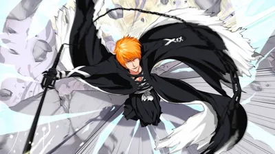 Bleach Ichigo With Zanpakuto Wallpapers - Wallpaper Cave картинки