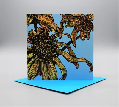 Ligularia Flower Card 02 - Галерея Water Street картинки