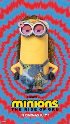 Скачать обои Minions The Rise Of Gru Hippie картинки