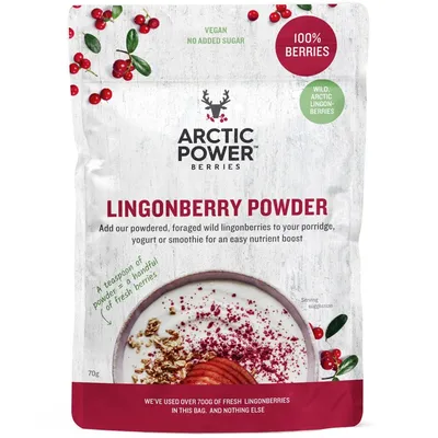 Порошок брусники от Arctic Power Berries 70 г - Порошок ягод брусники - TheFoodMarket.com картинки