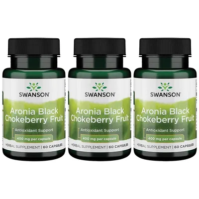 Swanson Aronia Black Cherokee Fruit 400 мг 60 капсул, 3 упаковки - Walmart.com картинки