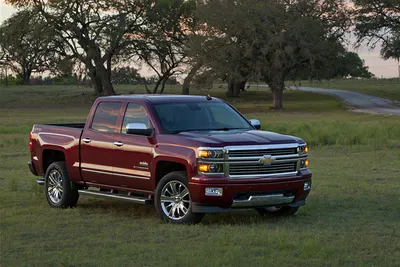 Картинки Шевроле 2014 Silverado High Country Пикап темные картинки