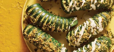 Жареные кабачки Hasselback - вилки вместо ножей картинки