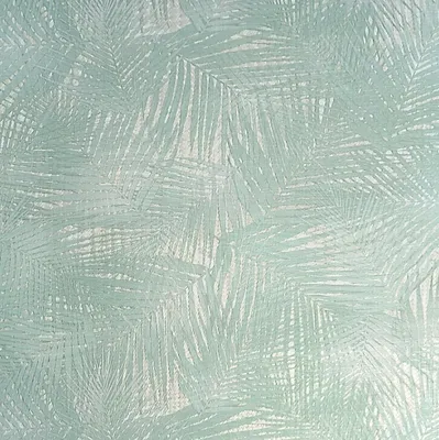 Z44855 Zambaiti Floral Tropical Palm Leaves Mint Green кремовый металлик — wallcoveringsmart картинки