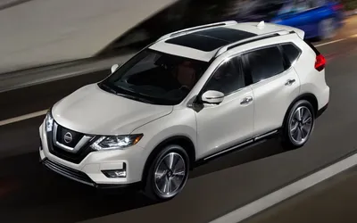 Скачать обои Nissan Rogue, 2018, 4k, crossover, new white Rogue, external, new X-Trail, Japanese cars, Nissan для монитора с разрешением 3840x2400. Высококачественные обои HD картинки картинки