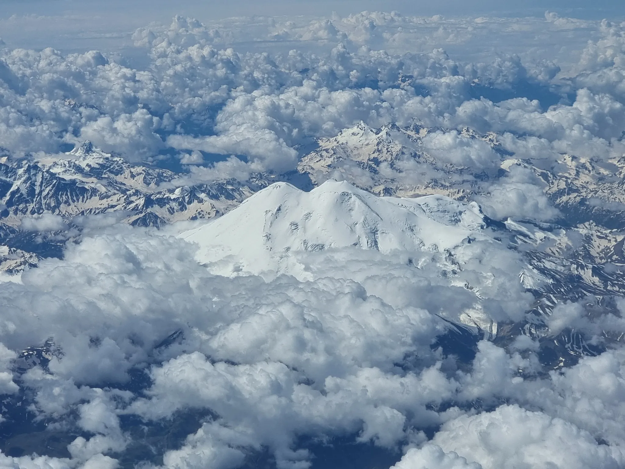 вид с горы эльбрус фото