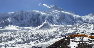 Фотографии горы Манаслу над Самагаоном в долине Бури Гандаки. картинки