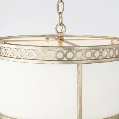 Абажур Capital Lighting Drum Shade — 243141WG — Полузаподлицо с четырьмя светильниками — Isabella — Зимнее золото в продаже у Filament Lighting картинки